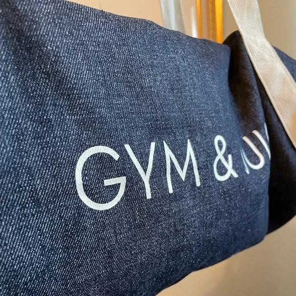 Gym & Juice Denim Gym Bag NWOT - Picture 2 of 4